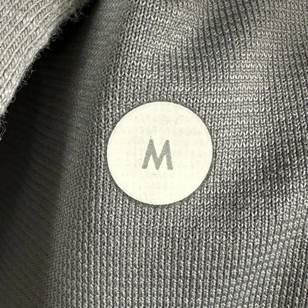 Lululemon Men’s City Sweat Hoodie Jacket in Heathered Grey / Red Hood - Medium